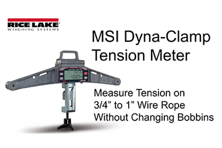 Rice Lake's MSI Dyna-Clamp Tension Meter