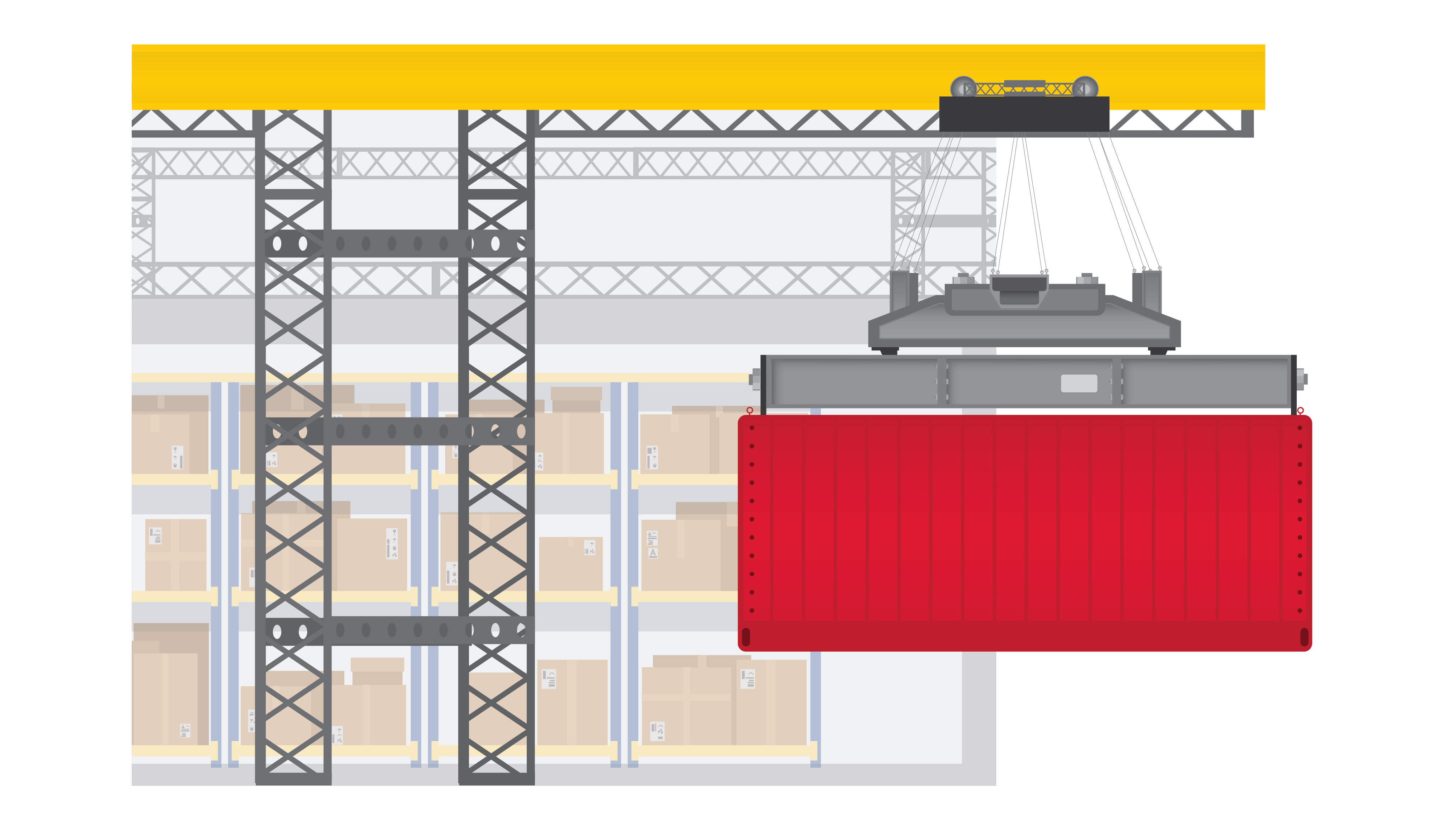 Illust Logistics Solutions Elements Crane Scale