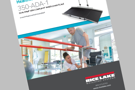 350-ADA-1 Dual-ramp ADA Compliant Wheelchair Scale
