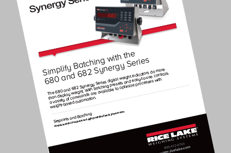 680 and 682 Synergy Series, Simplify Batching