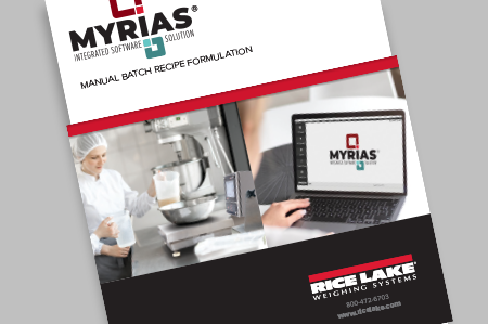 Myrias Manual Batch Recipe Formulation 
