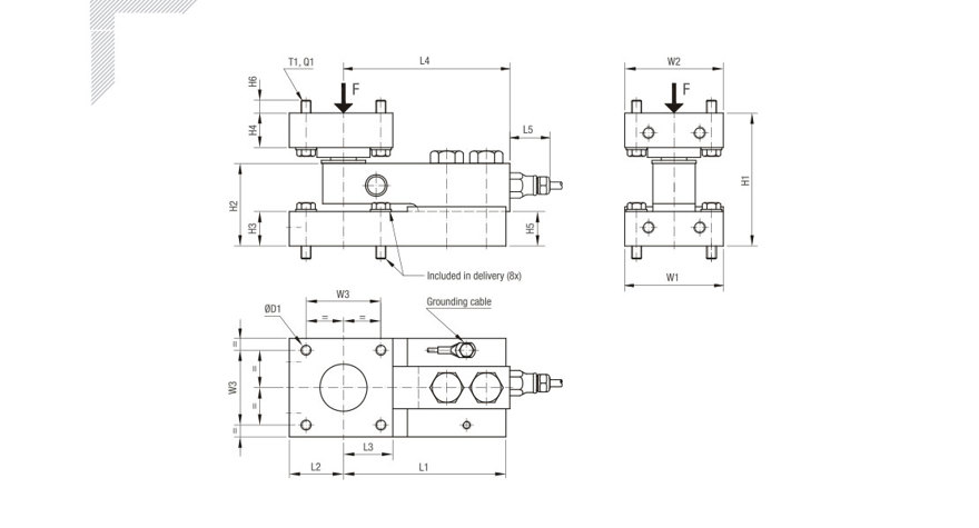 Flintec 52-18 Dimensions