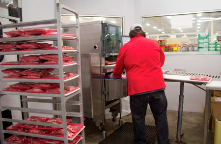 Weighing Meat from Farm to Table