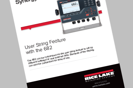 682 Synergy Series, User String Feature
