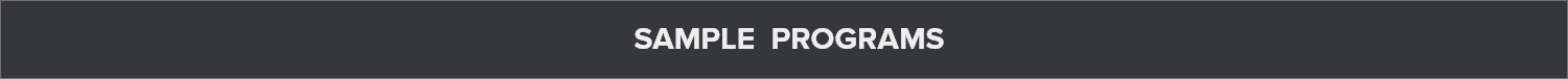 Sample Programs